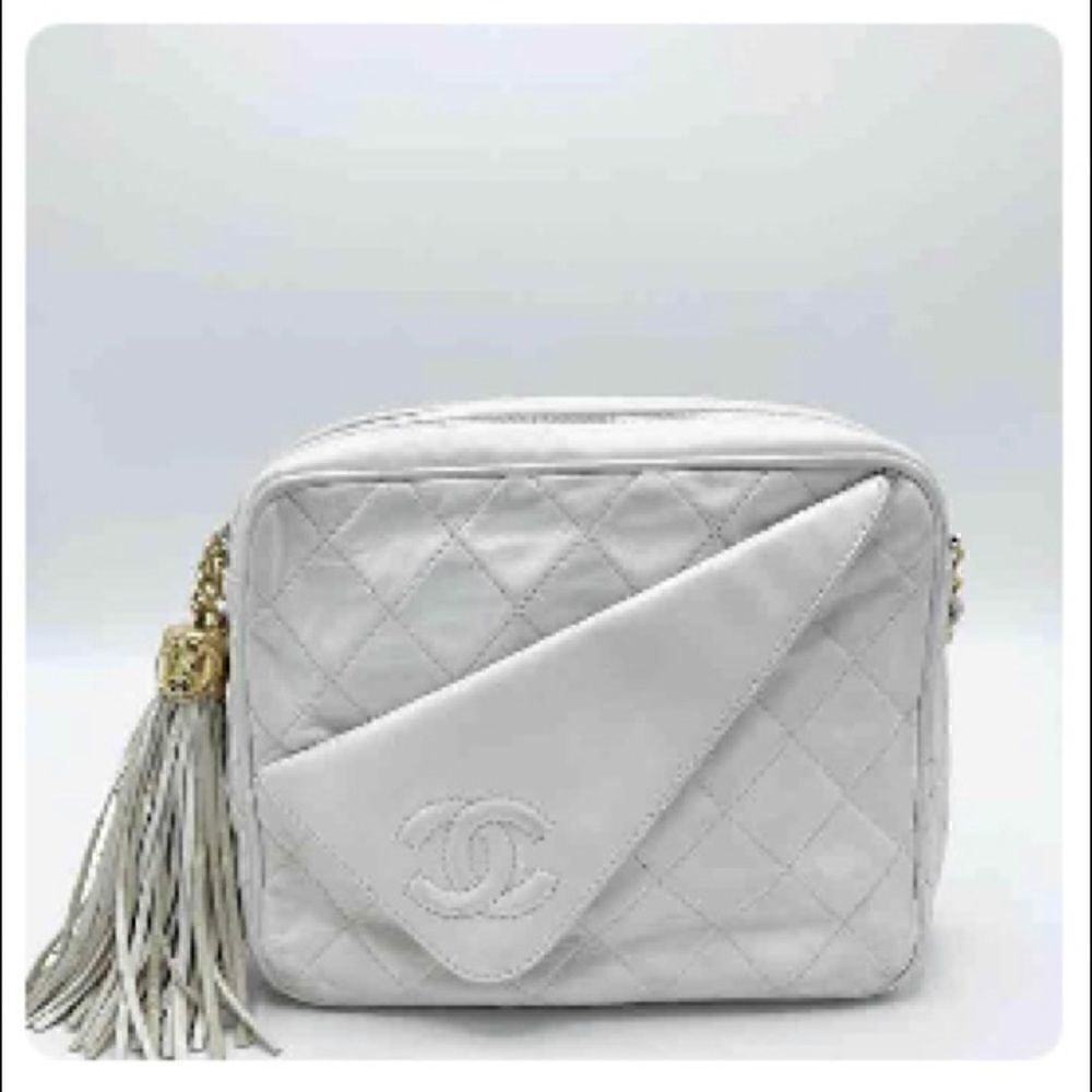 Chanel White Ivory Camera Bag Crossbody - Picture 3 of 13